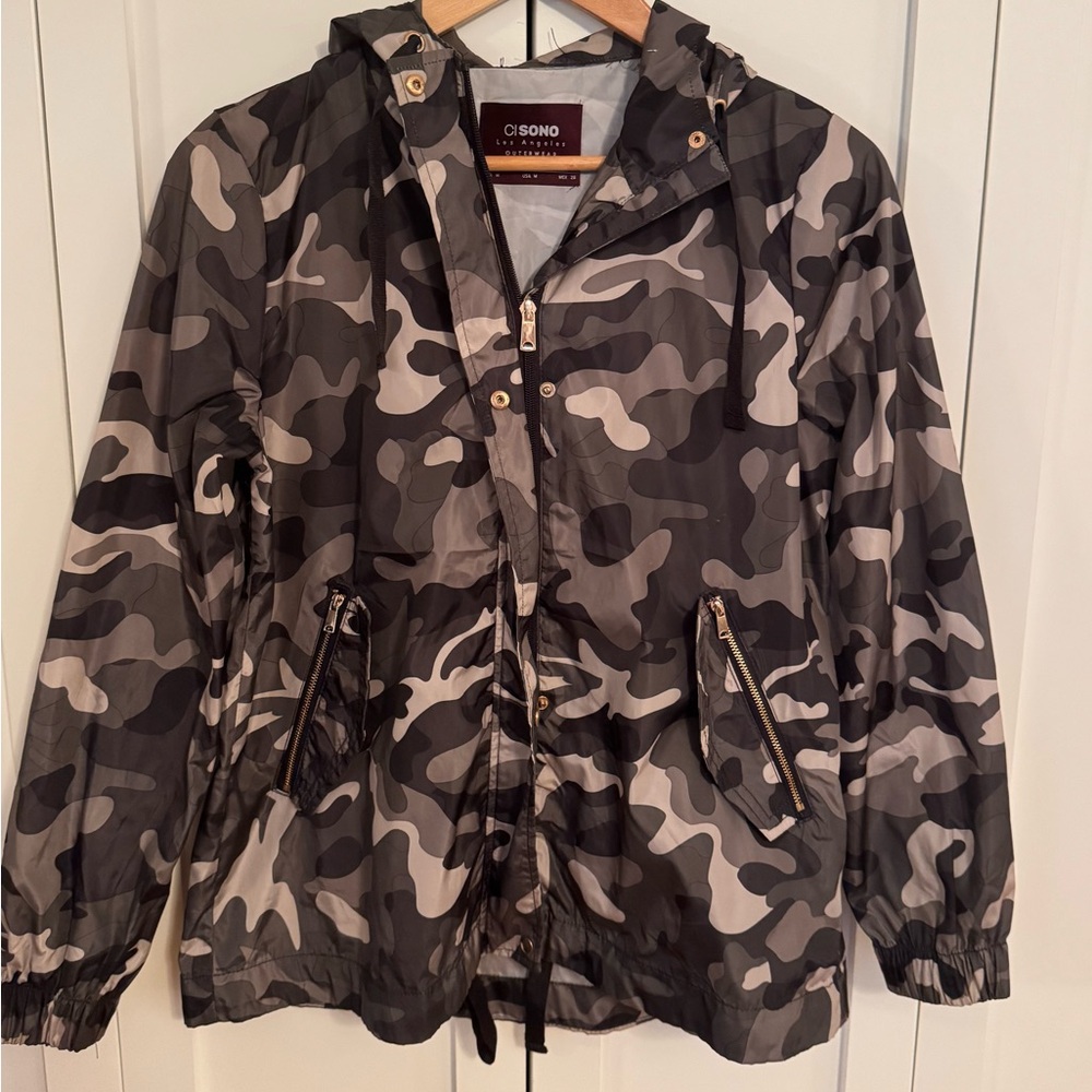 Ci Sono Camo Windbreaker M